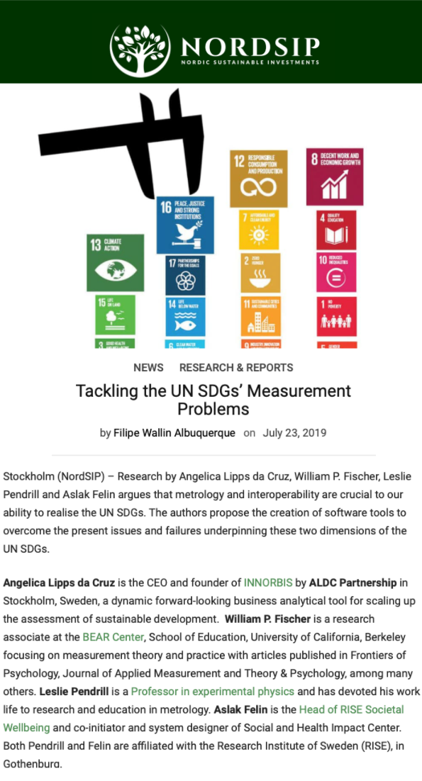 Tackling the UN SDGs’ Measurement Problems